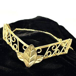 Medieval Renaissance Gold  Metal Circlet Princess Fairy EUC